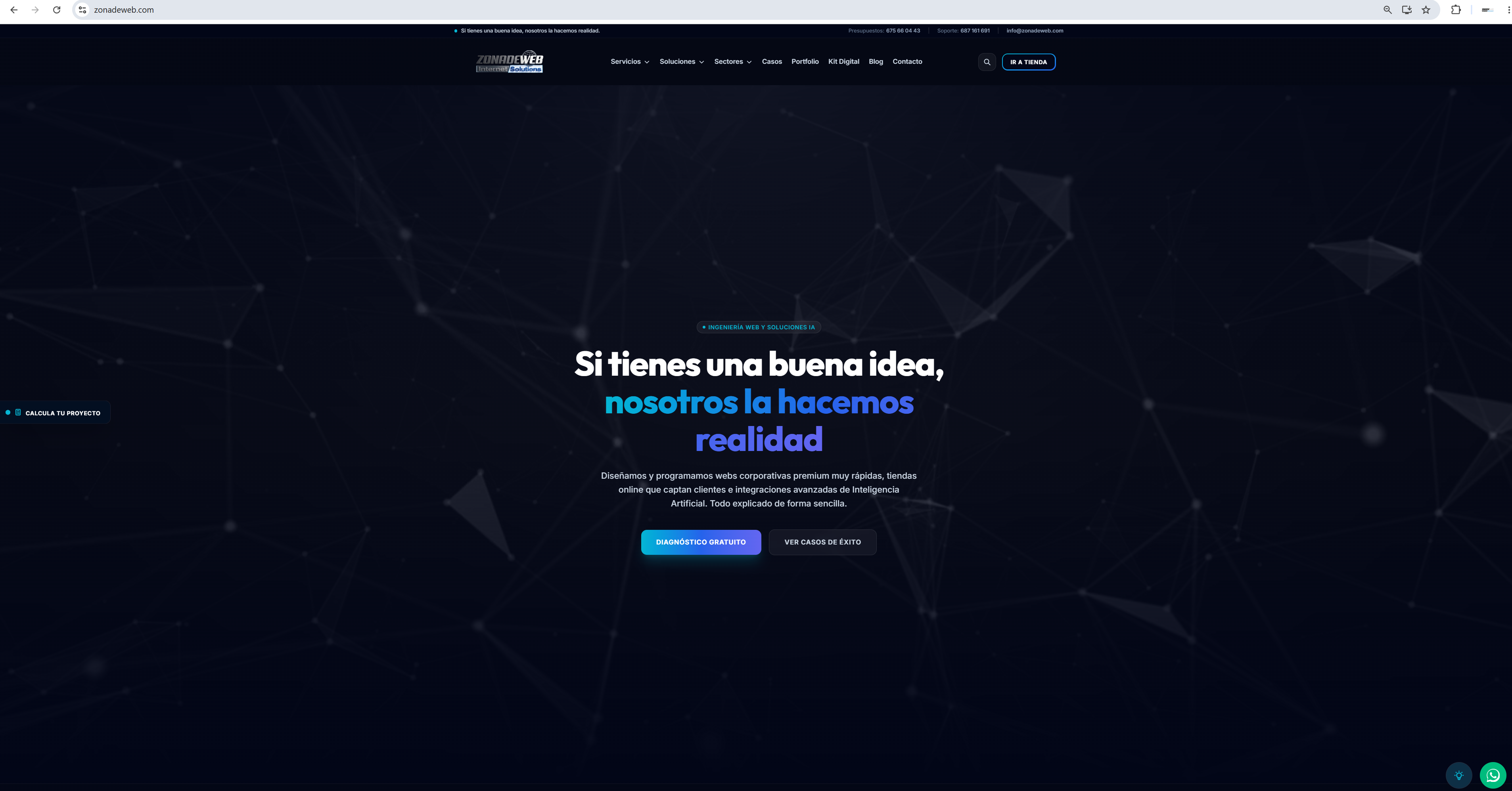 Proyecto digital desarrollado con el apoyo de Zonadeweb: SEO técnico y local